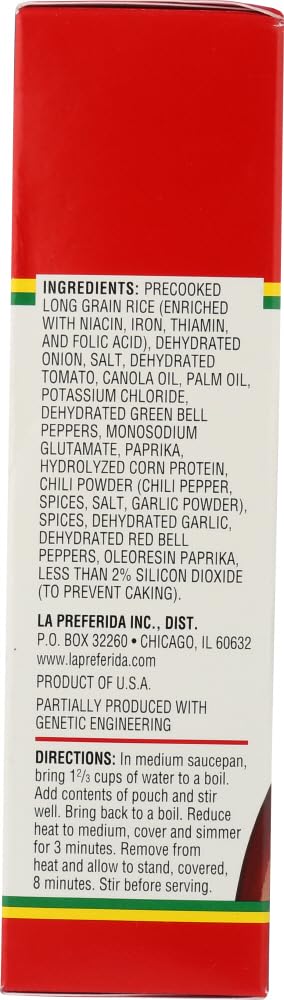 La Preferida Boxed Spanish Rice (Fluffy Mexican-Style Rice with Bell Peppers) – Ready in 15 Minutes. A Quick Side Dish for Any Meal. Vegan & Vegetarian-Friendly, 5.25 oz. (Pack of 3)