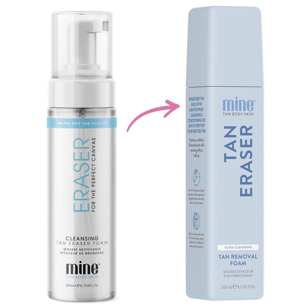 Minetan Self Tan Eraser Foam | Tanning Removal Foam | Prep & Prime the Skin | an Even, Smooth, Clean Finish, 5 Minute Application, Fake Spray Tan Remover Mousse, Face & Body, Vegan | 6.7 Fl Oz