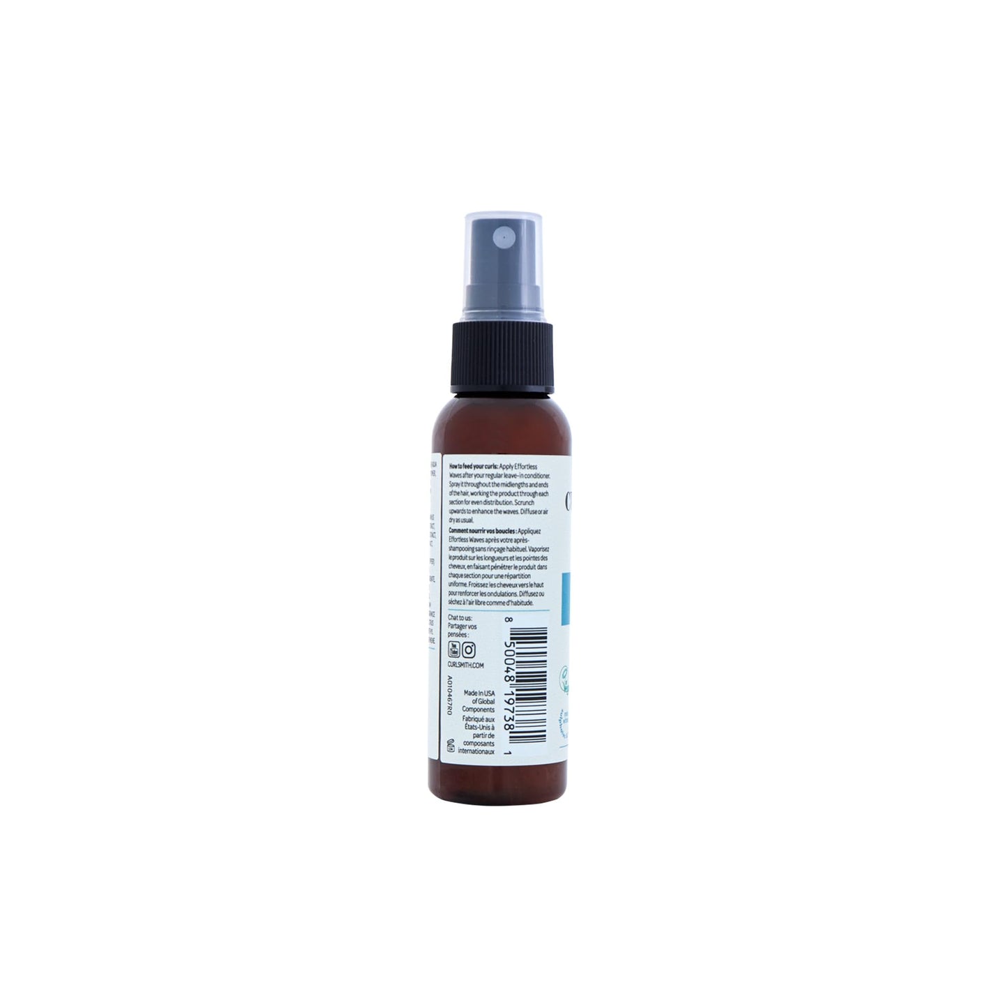 Curlsmith Effortless Waves - Lightweight Wave Styling Spray, Reduces Frizz, Easy Styling for Wavy Curls, Vegan & Cruelty Free