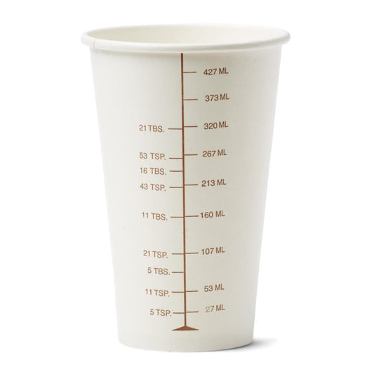 Medline Graduated Disposable Paper Drinking Cup, 16 oz (Pack of 1000)