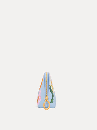 Oscar Renta Poppy Printed Small Cosmetic