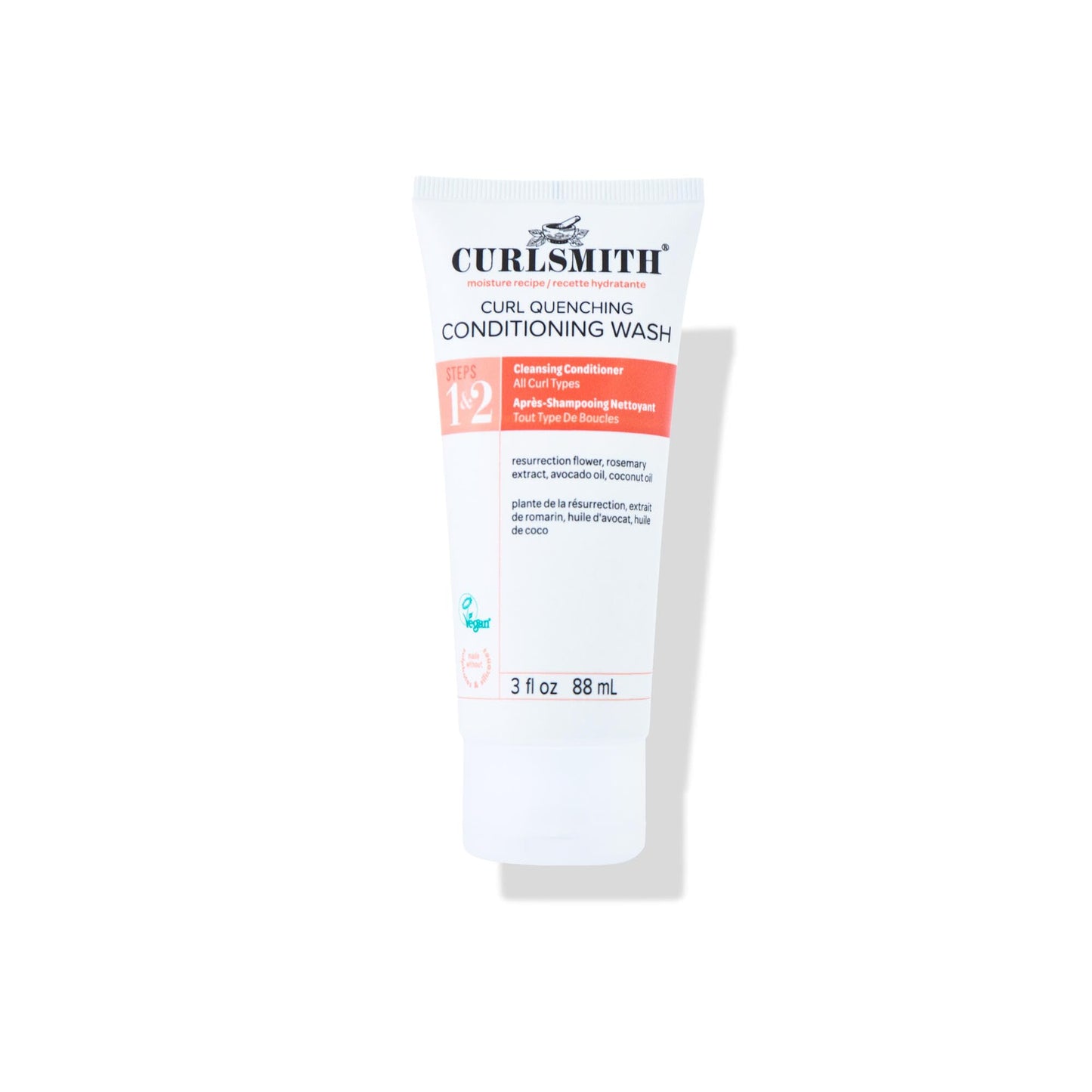 CURLSMITH Curl Quenching Conditioning Wash - Co-Wash Cleanser, Gently Moisturizes, Sulphate-Free Co-Wash, For All Curl Types, Vegan & Cruelty Free
