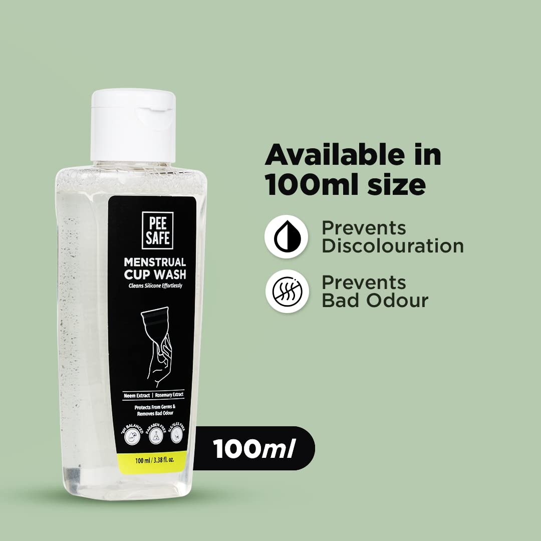 Pee Safe Menstrual Cup Wash 100ml | Orange Fragrance | Maintains Cup Hygiene…
