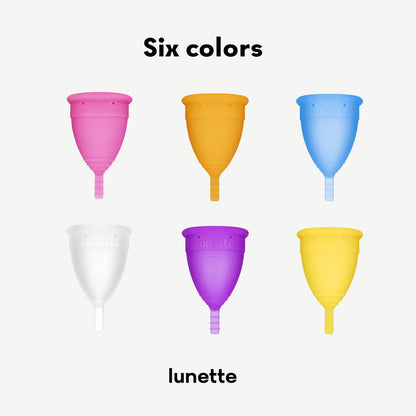 Lunette Menstrual Cup Reusable BPA Free Period Cup with 12-Hour Leak Free Comfort - Soft 100% Medical-Grade Silicone - Eco-Friendly Pad & Tampon Alternative – Vegan - Made in Finland - Size 2 Blue