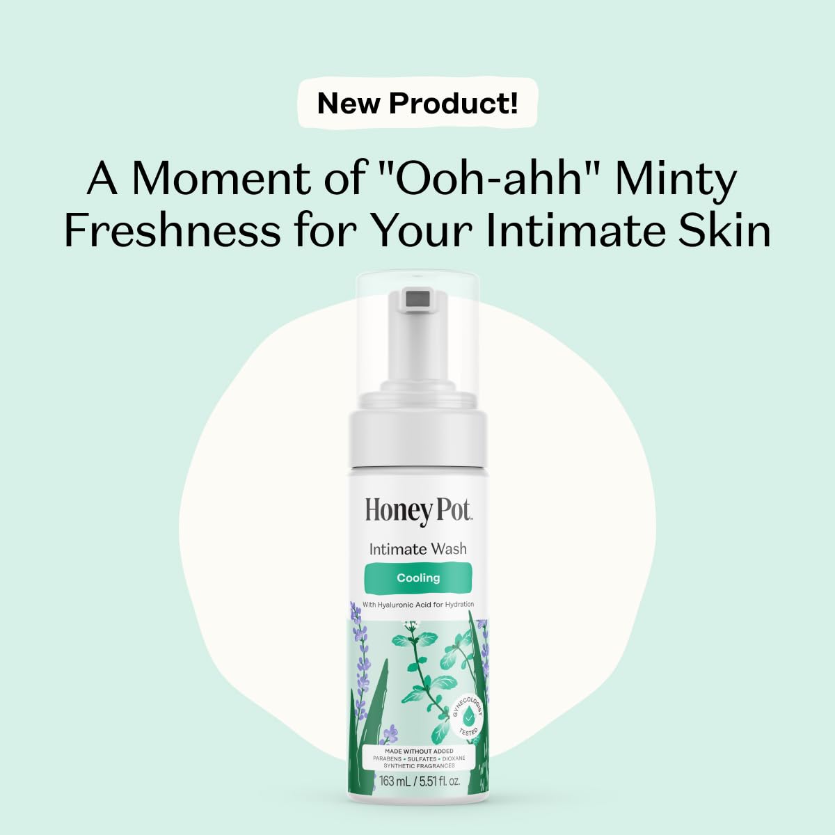 Honey Pot - Feminine Wash - Herbal Infused - Cooling Effect - Sensitive Skin Types - PH Balanced Plant Based Hygiene Products - Cooling - 5.51 Fluid Oz