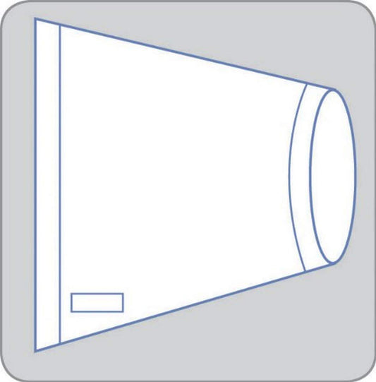 Medline DYNJE63036R Sterile Rectangular Cover for Surgical Intensifiers/Equipment, Banded Bag with Rubber Band, 36" Length x 30" Width, Clear (Pack of 25)