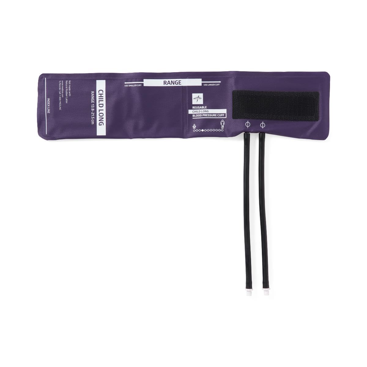 Reusable 2-Tube Blood Pressure Cuff with Screw Connector, Child Long,5,Bag,MDS9921DMLRE