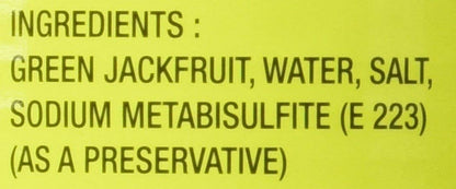 Lucia Green Jackfruit in Water (6 Pack, Total of 120oz)