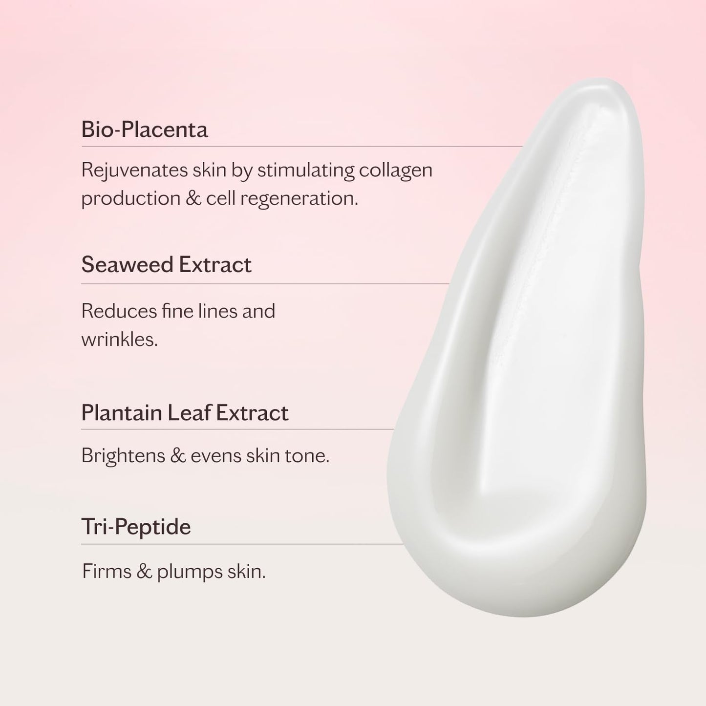MZ Skin Reviving Bio-Placenta & Stem Cell Serum - Night Treatment for Powerful Rejuvenation, With Peptides, Squalane & Hyaluronic Acid, Perfect For Anti-Aging, Wrinkles & Fine Lines