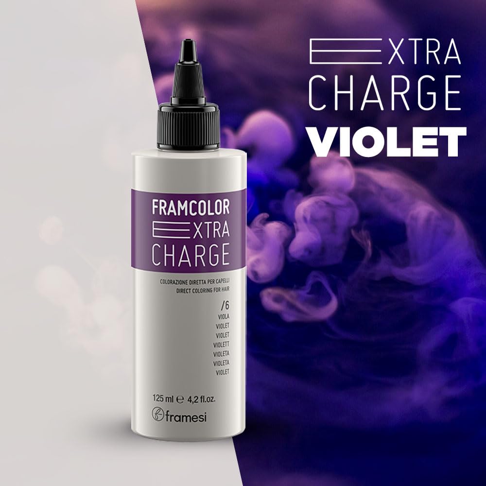 Framesi Framcolor Extra Charge Violet, 4.2 fl oz, Color Refreshing Hair Treatment