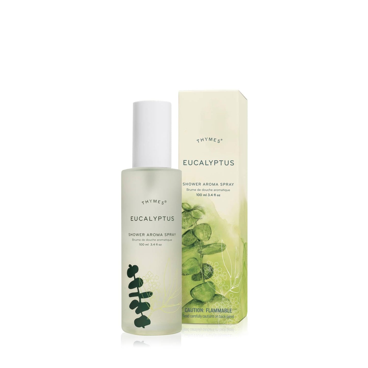 Thymes Daily Shower Spray for a Spa Like Experience - Home Essentials - Mist Scented with Eucalyptus Oil, Italian Lemon, Bergamot & Lemongrass (Eucalyptus Shower Spray, 3.4 fl oz)