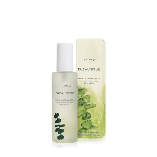 Thymes Daily Shower Spray for a Spa Like Experience - Home Essentials - Mist Scented with Eucalyptus Oil, Italian Lemon, Bergamot & Lemongrass (Eucalyptus Shower Spray, 3.4 fl oz)