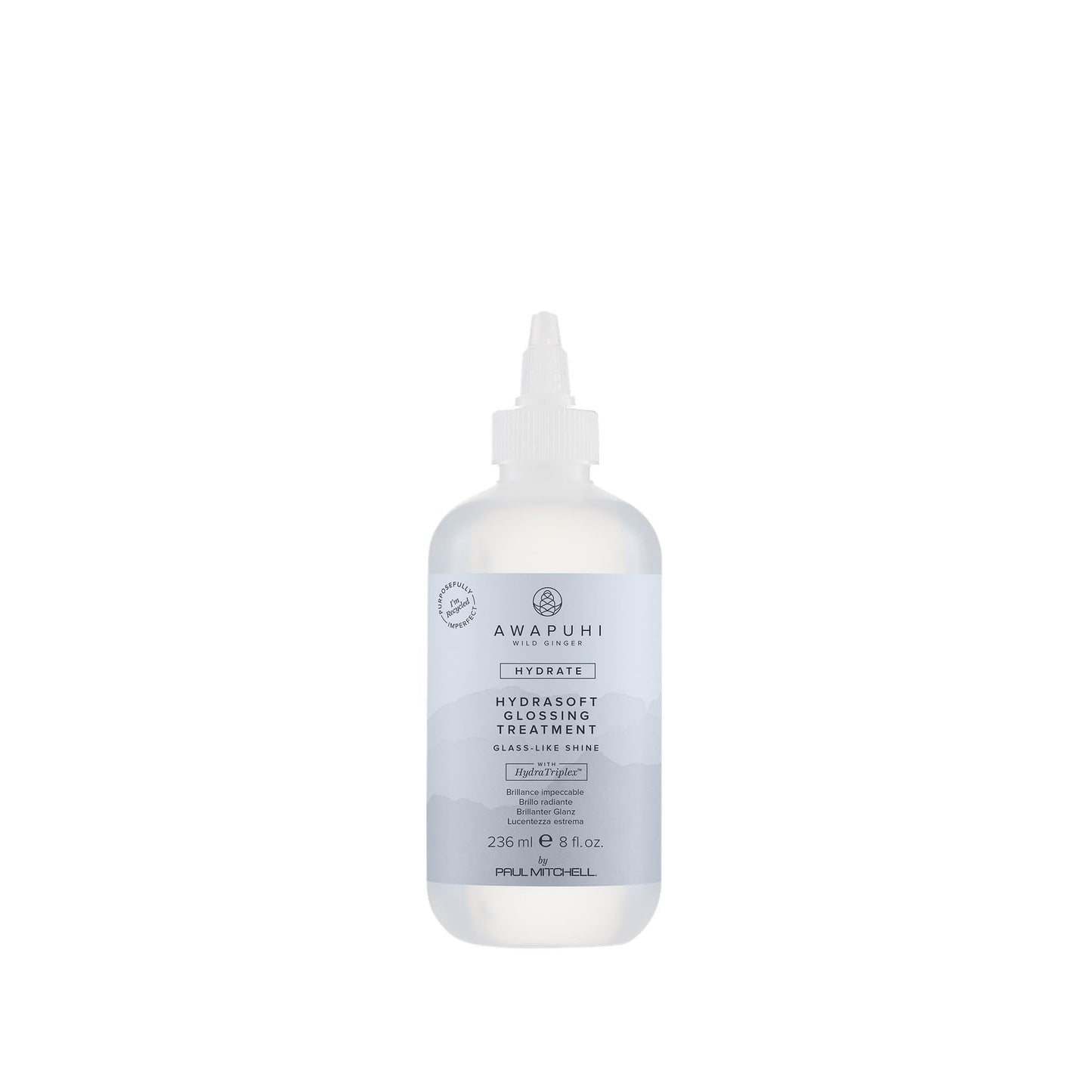 Awapuhi Wild Ginger by Paul Mitchell HydraSoft Glossing Treatment, For Glass-Like Shine, Ideal For All Hair Types, Especially Dry + Frizzy Hair, 8 fl. oz