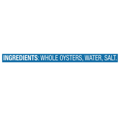 Pacific Pearl Whole Oysters 8 oz Can (Pack of 12)
