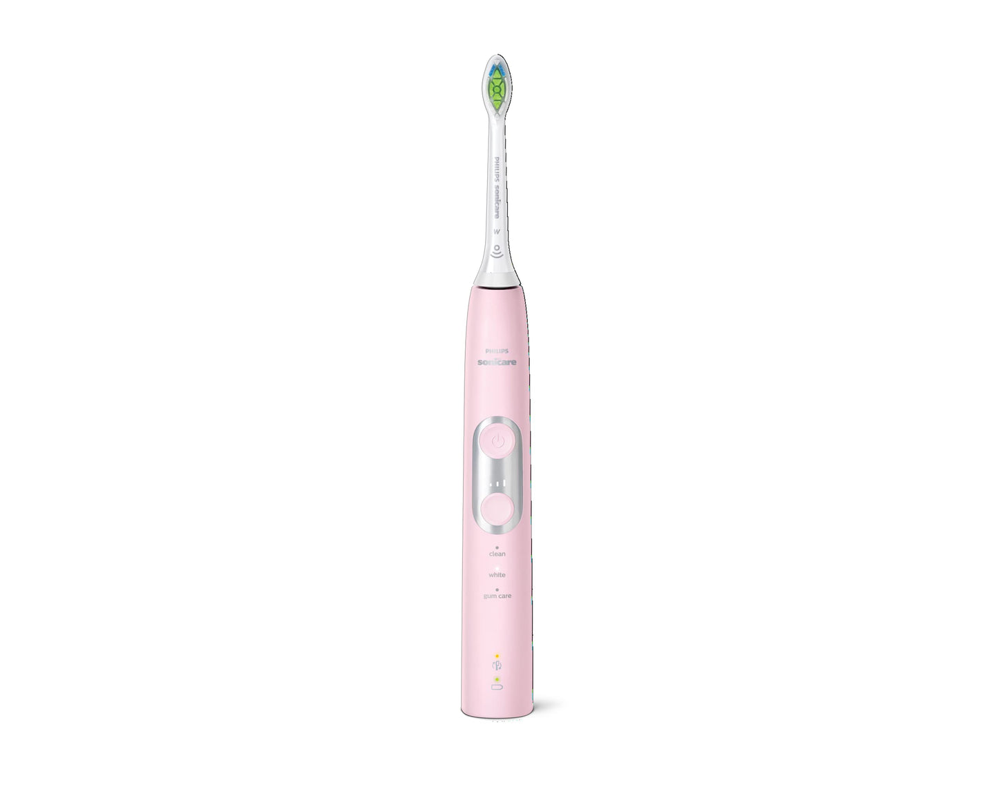 Philips Sonicare ProtectiveClean 6500 Rechargeable Electric Toothbrush, with Pressure Sensor, 3 Cleaning Modes, SmarTimer and QuadPacer, 14-Day Battery Life, Charging Travel Case, Pink, HX6462/06