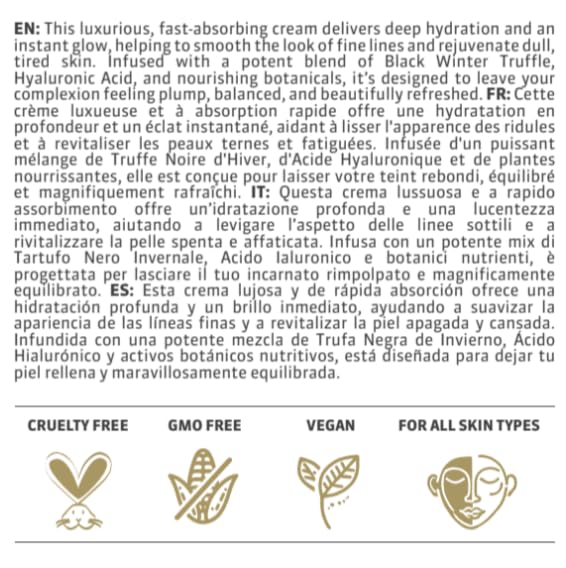 SKIN&CO Roma Truffle Therapy Anti-Age Regenerative Face Cream, 1.7 Fl Oz