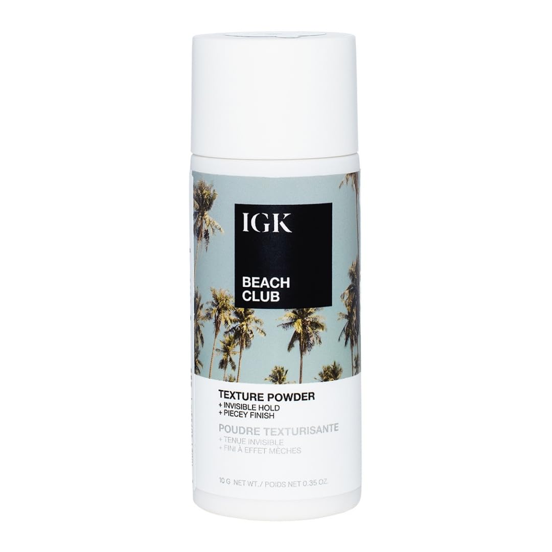 IGK BEACH CLUB Texture Powder | Invisible Volumizing Hair Powder, Instant Grip & Hold, Oil-Absorbing | Vegan + Cruelty-Free | 0.35 oz