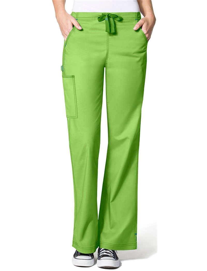 WonderWink Women's Wonderflex Grace Scrub Pant, Pewter, X-Small/Tall