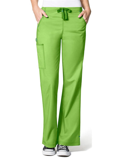 WonderWink Women's Wonderflex Grace Scrub Pant, Pewter, X-Small/Tall