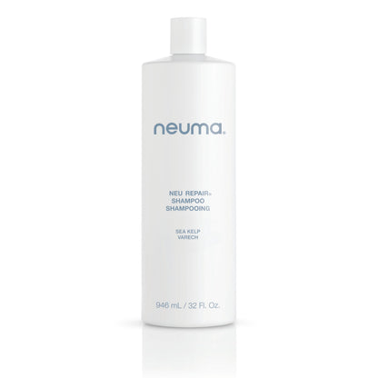 Neuma Neu Repair Shampoo - Revitalizes, and Strengthens Damaged Hair, Sulfate-Free, Lemon, Lavender and Fir Needle Scent