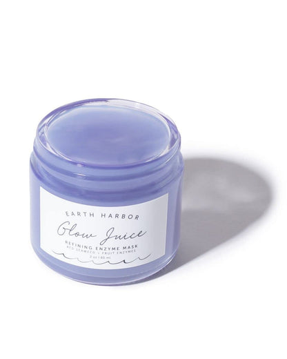 Earth Harbor | GLOW JUICE Refining Enzyme Mask | 100% Natural & Nontoxic | Red Seaweed + Fruit Enzymes | Brightens and Clarifies |2 oz