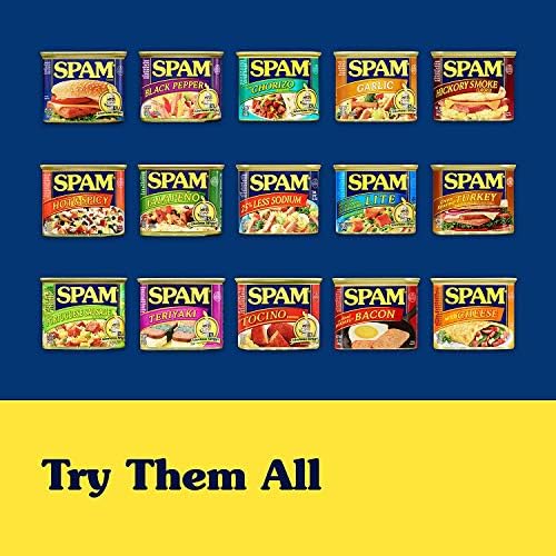 SPAM Classic Single, 9 Grams of Protein Per Serving, 2.5 oz Single Pouches, (12 Pack)