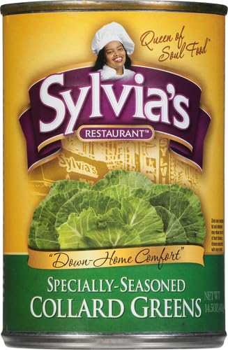 Sylvia's Specially-Seasoned Collard Greens, 14.5 Ounce Cans (Pack of 12)