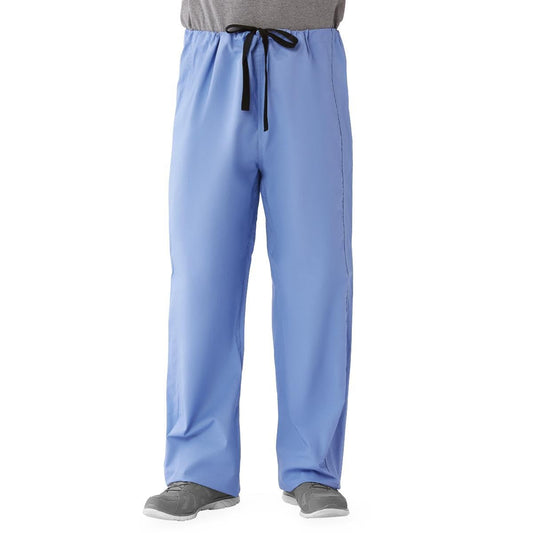 Medline CottonCare Unisex Scrub Pants Ceil Blue