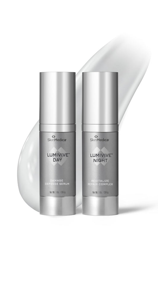 SkinMedica Lumivive Day & Night System - Your Essential Serum Based, Age-Defying Skin Care Set for a Radiant Beauty Routine