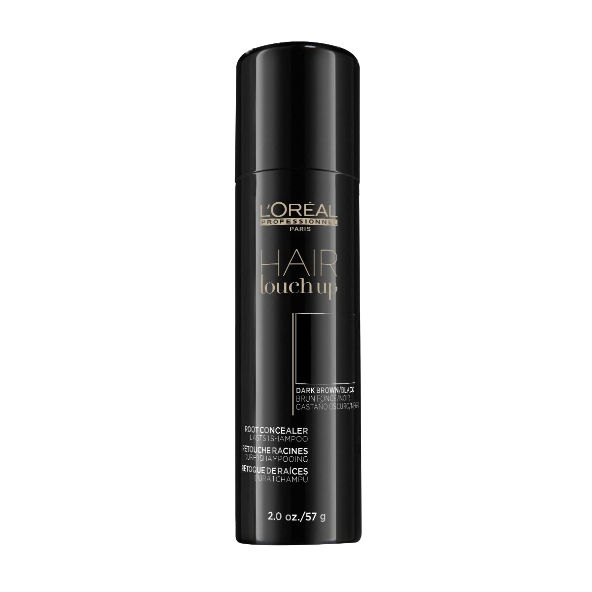 L'Oréal Professionnel Hair Touch Up - Root Concealer Spray - Blends and Covers Grey Hair, Does Not Transfer or Smear