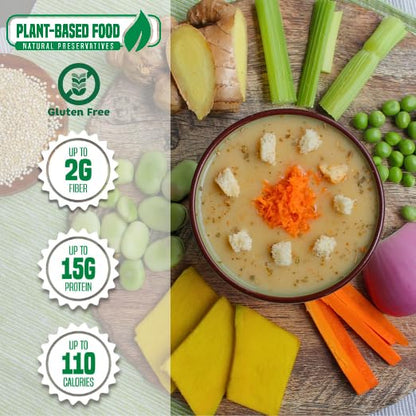 Lawasi Instant Healthy Soup – Quinoa & Vegetable Protein – 5 Packets, 3 Flavors – 15g Protein, 2g Fiber, 100 Calories – Non-GMO, Gluten-Free – Ready to Eat Superfood Meal