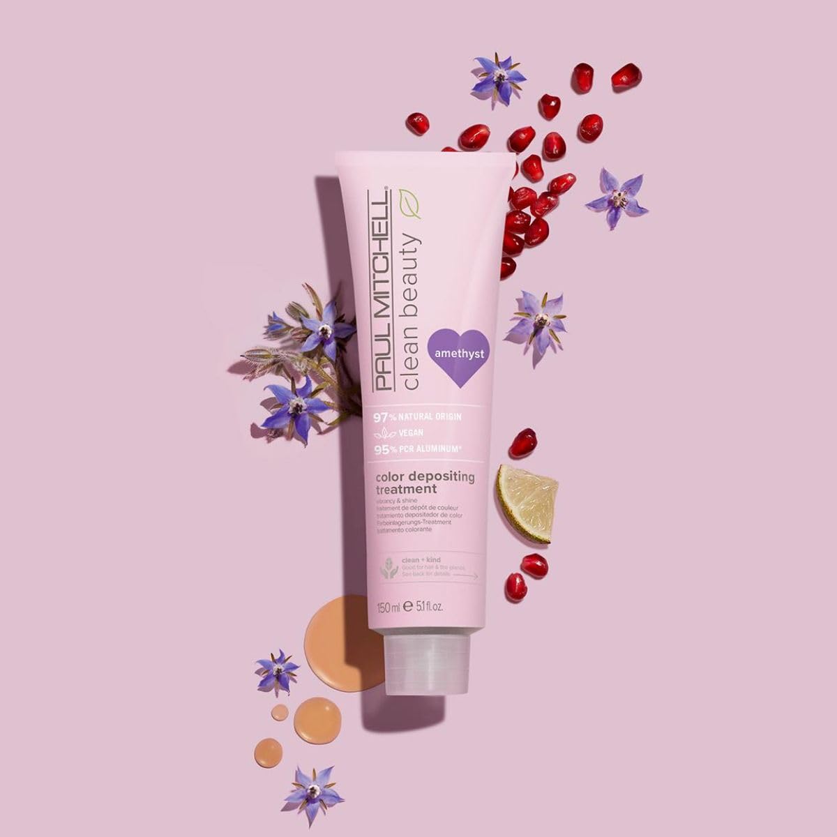 Paul Mitchell Clean Beauty Color-Depositing Treatment, For Refreshing + Protecting Color-Treated Hair