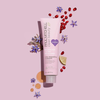 Paul Mitchell Clean Beauty Color-Depositing Treatment, For Refreshing + Protecting Color-Treated Hair