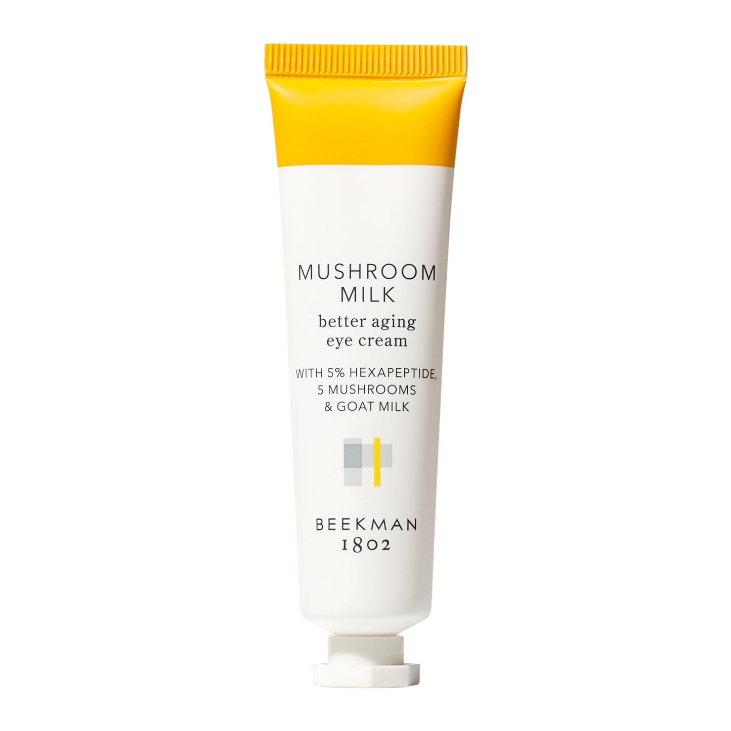 Beekman 1802 Mushroom Goat Milk Eye Cream - Clinically Proven Anti-Aging Eye Treatment for Under-Eye Circles & Fine Lines - With Hexapeptide and Snow Mushrooms - Fragrance-Free, Cruelty-Free