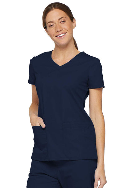 Dickies Scrubs Top for Women, V-Neck Womens Scrub Tops, Contemporary Fit with 4 Pockets - 85906
