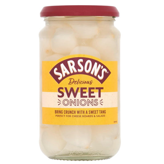 Sarson's Sweet & Mild Silverskin Onions 460g (Pack of 1)
