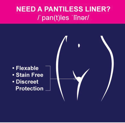 Femeflex Pantiless Panty Liners - Trial Pack (2 Count) Discreet|Compact|One Size Fits All|Wear All Day|Incontinence Support|Slight to Moderate Urine Leakage| No Panties No Problem