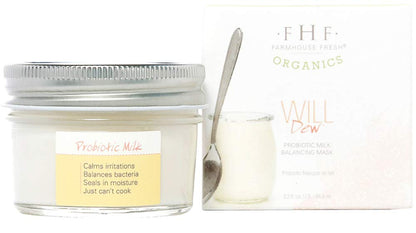 FarmHouse Fresh Will Dew Probiotic Milk Balancing Mask, 3.2 Fl Oz