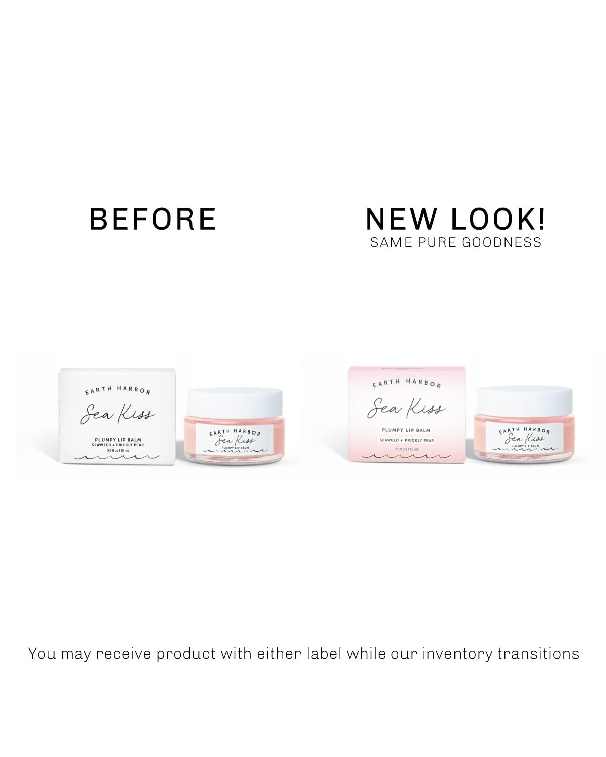 Sea Kiss Plumpy Lip Balm - Vegan Lip Treatment for Hydration and Repair, with Sheer Glossy Finish - Moisturizes, Smooths, and Protects Dry or Cracked Lips
