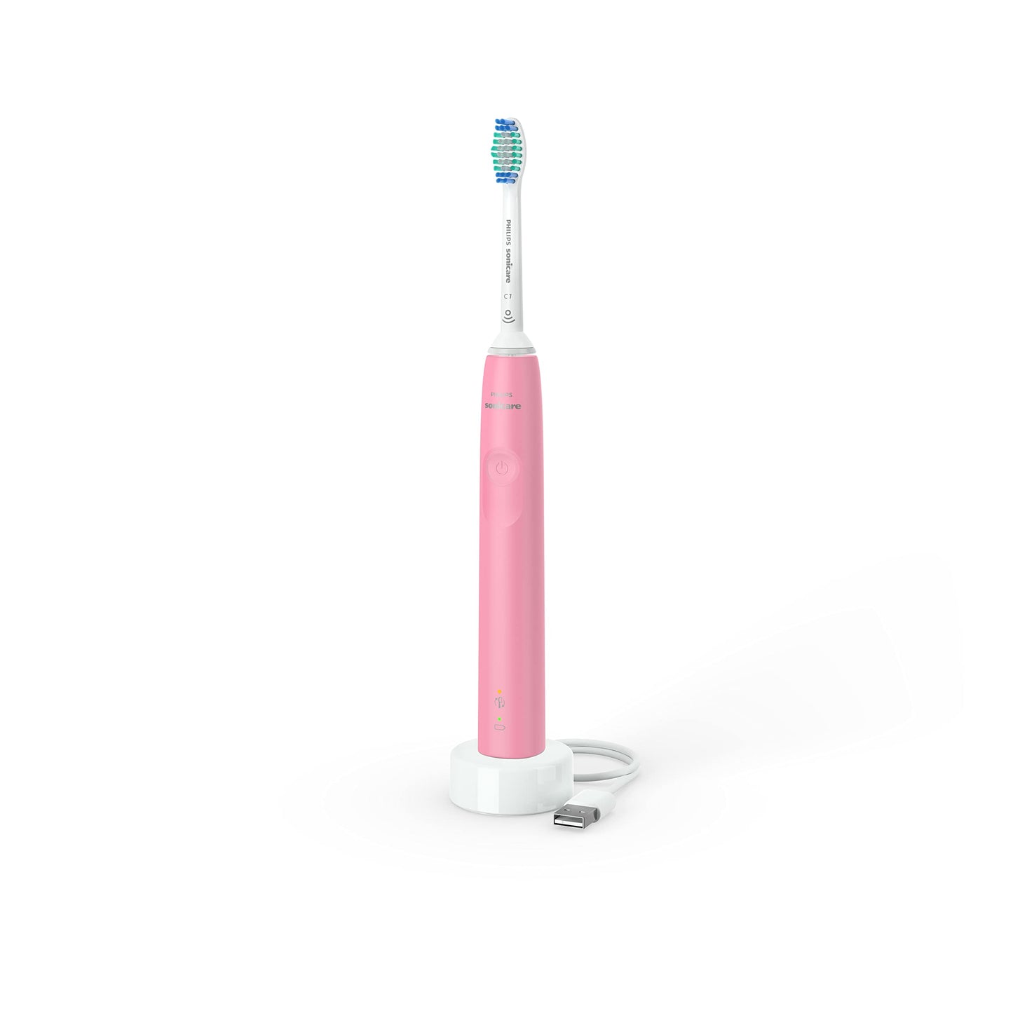 Philips Sonicare 3100 Power Toothbrush, Rechargeable Electric Toothbrush with Pressure Sensor, Deep Pink HX3681/06