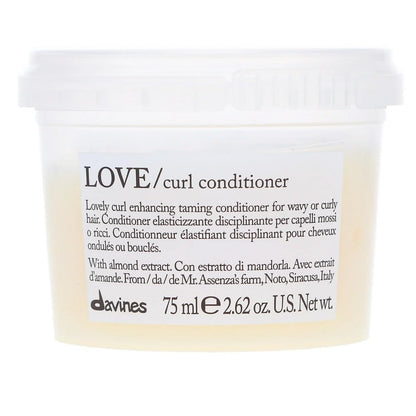 Davines LOVE Curl Conditioner, Enhance and Control Curly and Wavy Hair, Weightless Volume and Softness