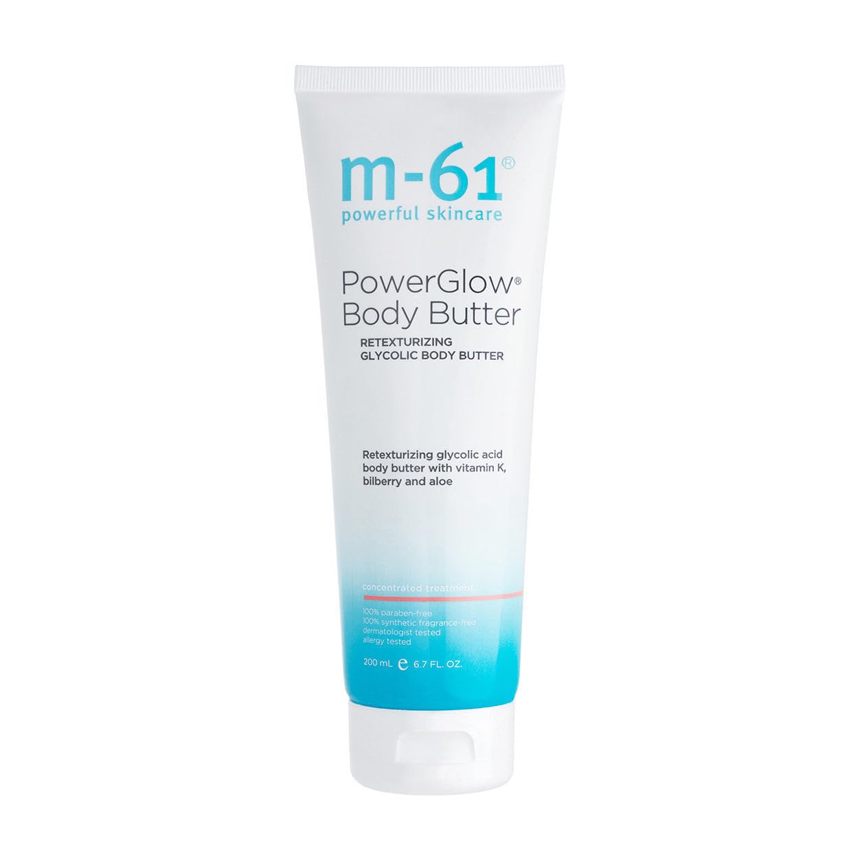m-61 PowerGlow Body Butter - Smoothing and retexturizing body butter with glycolic, vitamin K and aloe.