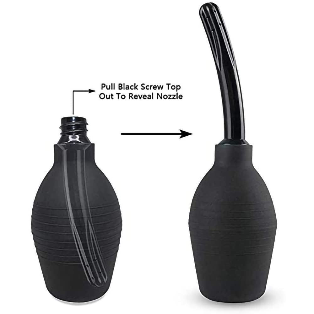 Clean and Healthy Anal Douche for Women,Shower Enema Bulb Cleaner Wash Flusher System for Women and Man 10 oz(2pcs)