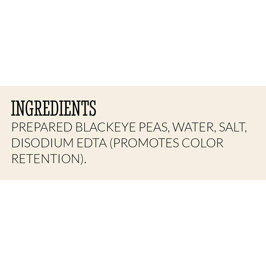 BUSH'S BEST 15.8 oz Canned Blackeye Peas, Source of Plant Based Protein and Fiber, Low Fat, Gluten Free, (Pack of 12)