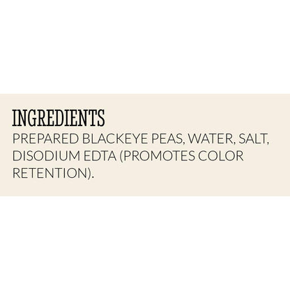 BUSH'S BEST 15.8 oz Canned Blackeye Peas, Source of Plant Based Protein and Fiber, Low Fat, Gluten Free, (Pack of 12)