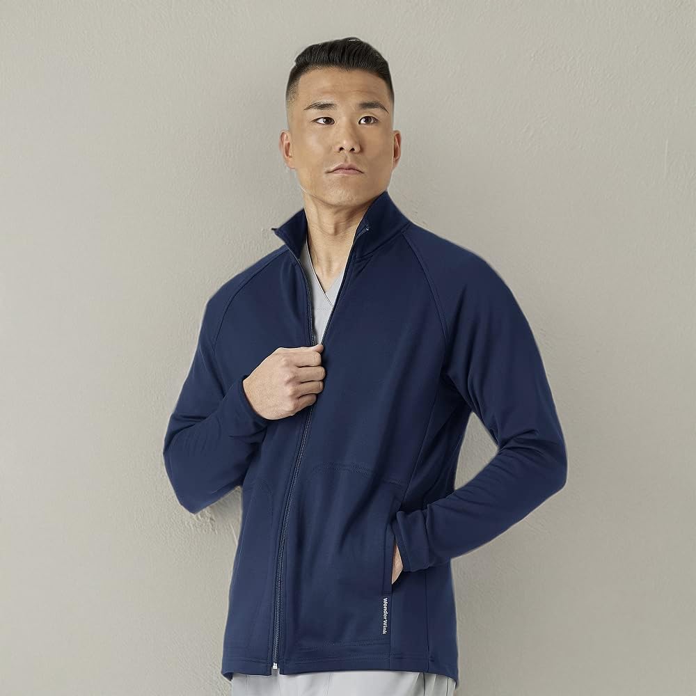 WonderWink Men's Fleece Full-Zip Jacket