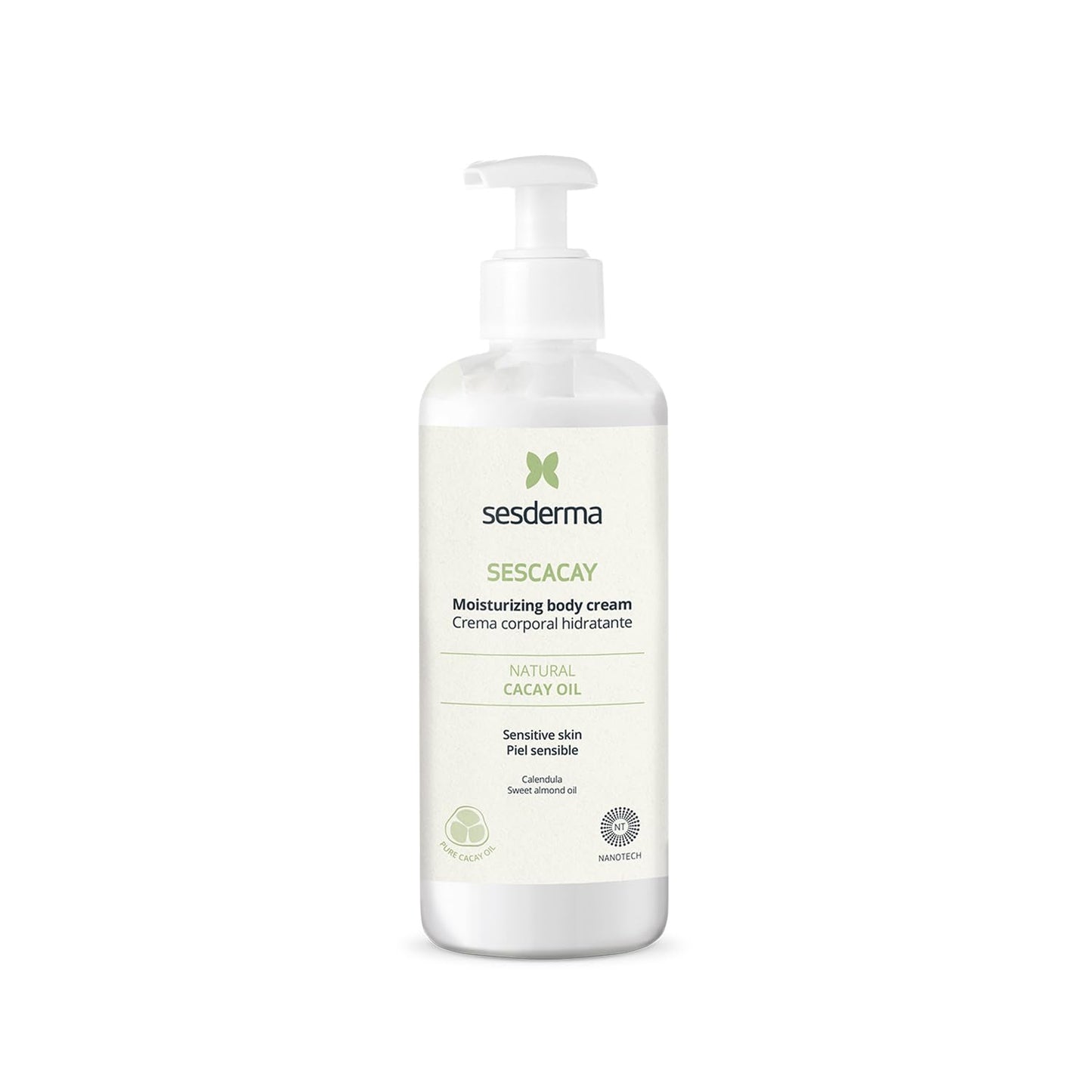 Sesderma SESCACAY Moisturizing Body Cream | Deep Hydration & Nourishment with Cacay Oil, HP Retinoate & Botanical Extracts | Soothes, Repairs & Softens Dry or Sensitive Skin | 8.5 fl oz