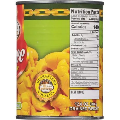Royal Montego Ackee in Brine, Authentic Jamaican Ackee Fruit, Premium Caribbean Grocery, Traditional Cooking Ingredient, 19 oz