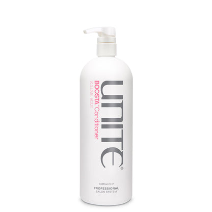 UNITE Hair – BOOSTA Conditioner – Professional-Size Lightweight Volumizing Conditioner for Lift, Hydration & Long-Lasting Body – For Fine or Limp Hair – UV Protection – 32 Fl Oz