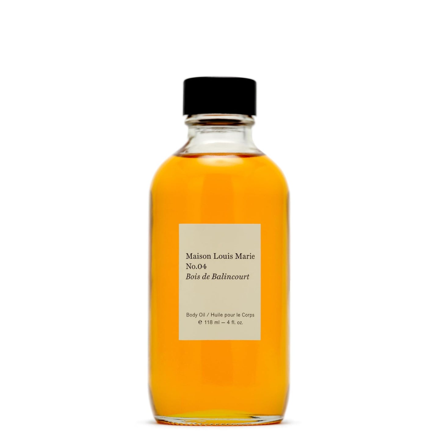 Maison Louis Marie - No.04 Bois de Balincourt Natural Body Oil | Luxury Clean Beauty + Non-Toxic Fragrance (4 fl oz | 118 ml)